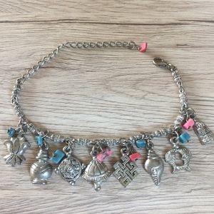 Silver Charm Bracelet - Lucky Symbols